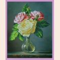 Набор для вышивания бисером КАРТИНЫ БИСЕРОМ "Букетик роз" 